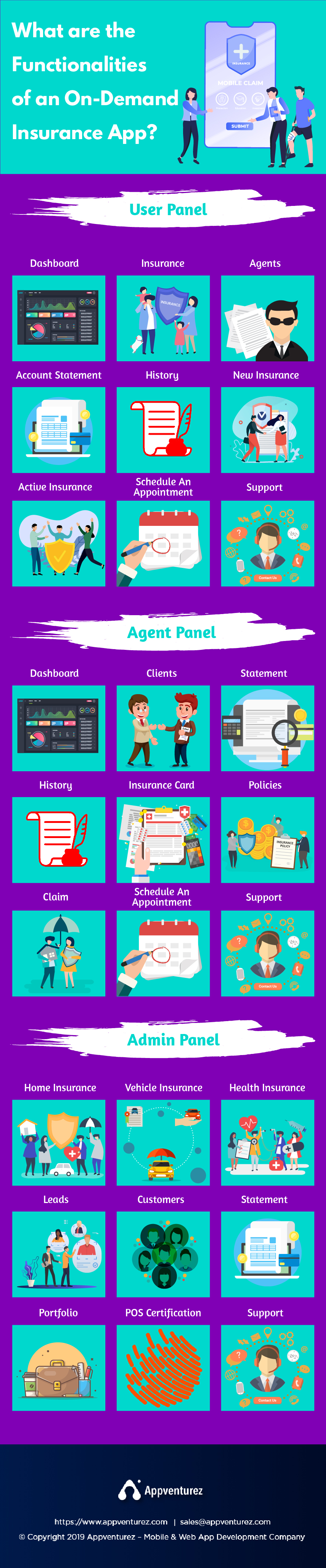 functionalities on-demand insurance app